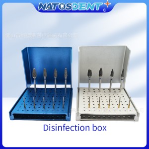 Dental car needle disinfection hryo drilling rack diamond diamond needle disinfection box 30 holes and 86 holes